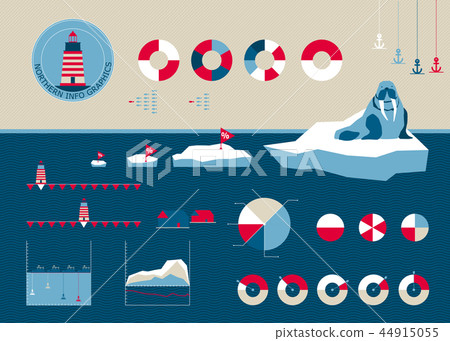 Vector templates for info graphics in nordic style Vector templates for info graphics in nordic style 44915055