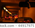 taxi meter and dashboard interior 44917975