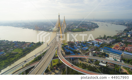 Bhumipol Bridge, Phra Pradaeng, Bangkok, Thailand Bhumipol Bridge, Phra Pradaeng, Bangkok, Thailand 44917993