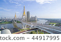 Bhumipol Bridge, Phra Pradaeng, Bangkok, Thailand 44917995