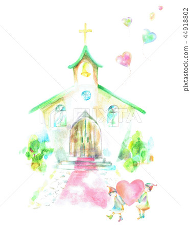 Dwarf balloon carrying a heart 44918802