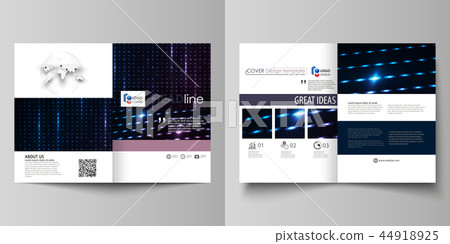 Business templates for bi fold brochure, flyer, booklet. Cover template, layout in A4 size. Abstract Business templates for bi fold brochure, flyer, booklet. Cover template, layout in A4 size. Abstract 44918925