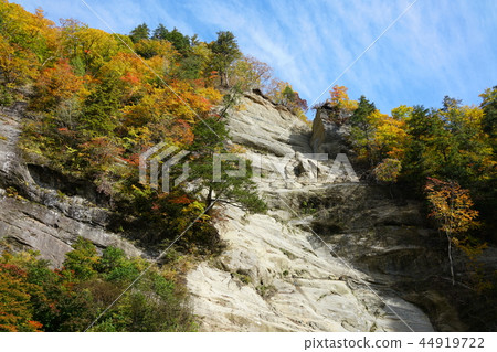 日本的百景點:在花谷腳下的秋葉 日本的百景點:在花谷腳下的秋葉 44919722