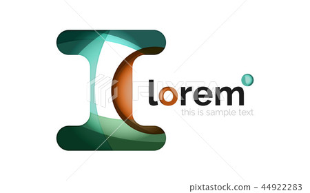 Abstract geometric logo design, overlapping shapes Abstract geometric logo design, overlapping shapes 44922283