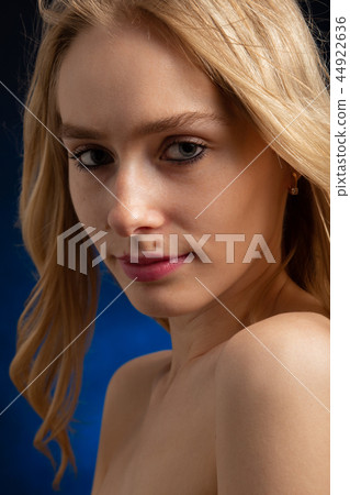 sad beautiful blonde transgender  44922636