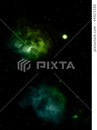 Being shone nebula. 3D rendering 44923388
