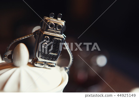 Metal robot tea cup Metal robot tea cup 44925149