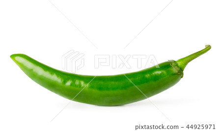 Green pepper close up on a white background. 44925971