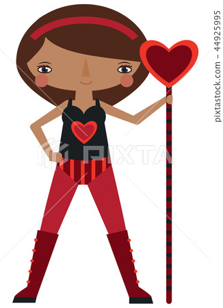 Black and red superhero with love super powers. Black and red superhero with love super powers. 44925995