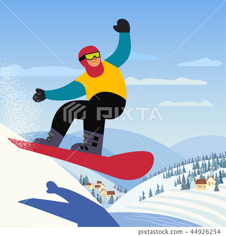 Snowboarding sport poster 44926254