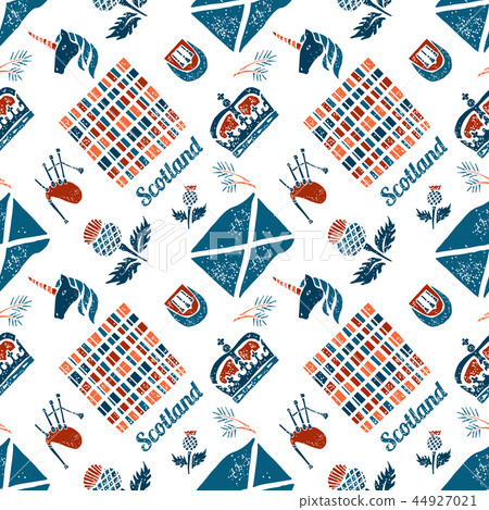 Scottish seamless pattern Scottish seamless pattern 44927021