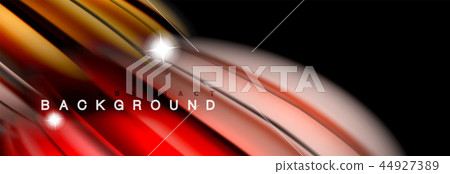 Mixing color waves on black, liquid flowing shapes Mixing color waves on black, liquid flowing shapes 44927389