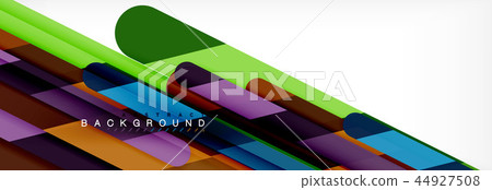 Abstract colorful lines, modern geometric background design 44927508
