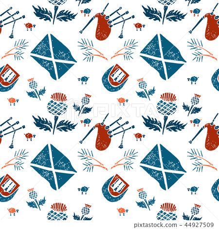 Scottish seamless pattern 44927509