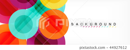 Abstract colorful geometric composition - multicolored circle background Abstract colorful geometric composition - multicolored circle background 44927612