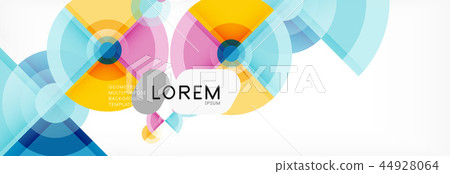 Vector fantastic circle modern geometric background template Vector fantastic circle modern geometric background template 44928064