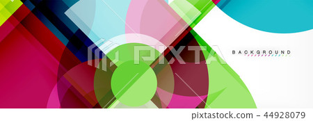 Abstract background - multicolored circles, trendy minimal geometric design Abstract background - multicolored circles, trendy minimal geometric design 44928079