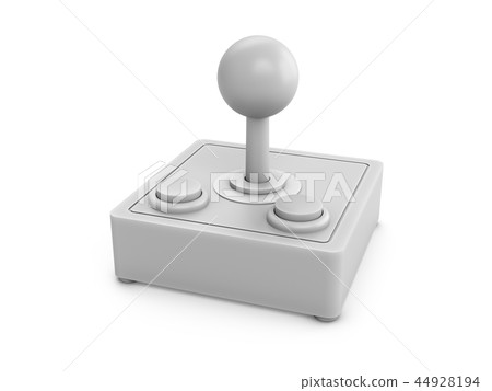 3d rendering white vintage video game controller - Stock Illustration ...