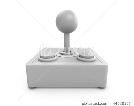 3d rendering white vintage video game controller - Stock Illustration ...