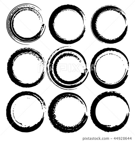 Set of grunge circles, Grunge round shapes. Set of grunge circles, Grunge round shapes. 44928644