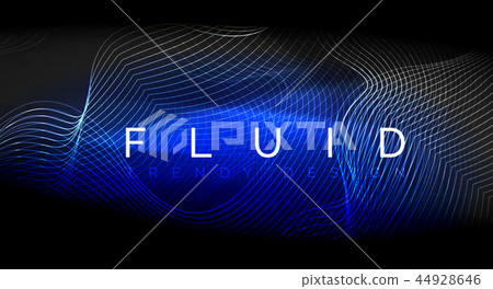 Neon glowing fluid wave lines, magic energy space light concept, abstract background wallpaper Neon glowing fluid wave lines, magic energy space light concept, abstract background wallpaper 44928646