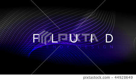 Neon glowing fluid wave lines, magic energy space light concept, abstract background wallpaper Neon glowing fluid wave lines, magic energy space light concept, abstract background wallpaper 44928649