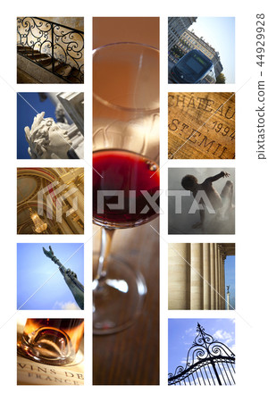 Collage of Bordeaux France Collage of Bordeaux France 44929928
