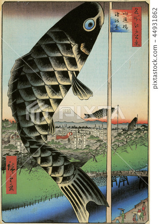 Ukiyoe Suidobashi Edo 100 landscape 44931862