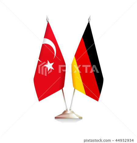 German and Turkish flags German and Turkish flags 44932934
