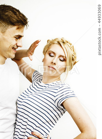 young pretty teenage couple, hipster guy with his girlfriend hap young pretty teenage couple, hipster guy with his girlfriend hap 44933069