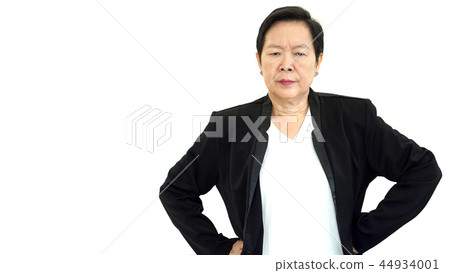 Asian senior business woman upset unhappy Asian senior business woman upset unhappy 44934001