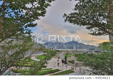 a view from Roof garden at West Kowloon station a view from Roof garden at West Kowloon station 44934621
