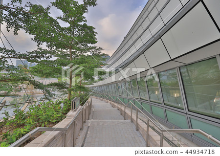 a walkway of Roof garden at railway station a walkway of Roof garden at railway station 44934718