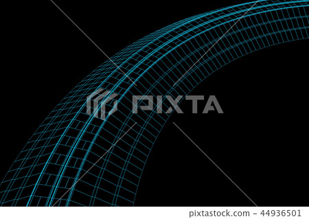 Road wire frame - Stock Illustration [44936501] - PIXTA