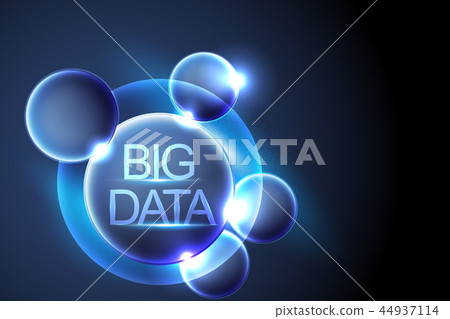 Big data concept and Network connection system 44937114