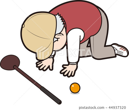 Frustrated Men Park Golfer 44937320