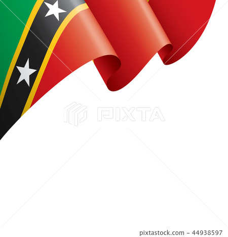 Saint Kitts and Nevis flag, vector illustration on a white background Saint Kitts and Nevis flag, vector illustration on a white background 44938597