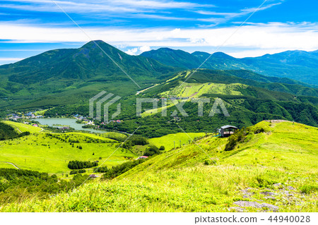 《長野縣》熊山高原和山頂的景色 《長野縣》熊山高原和山頂的景色 44940028
