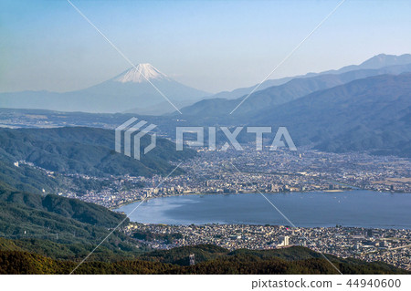長野縣鹽尻市景觀從Takaboc高原 44940600