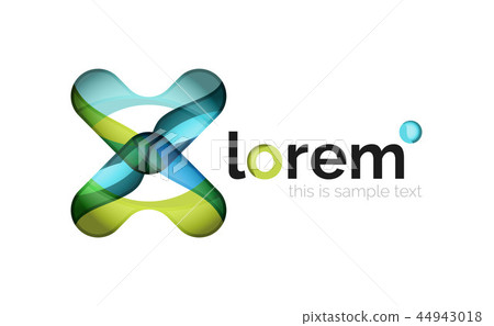 Geometric convergence vector business icon 44943018