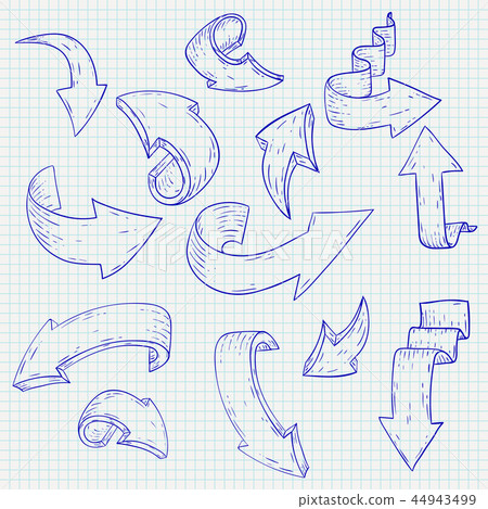Arrows. Hand drawn sketch 44943499