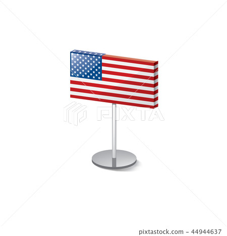USA flag, vector illustration on a white background USA flag, vector illustration on a white background 44944637