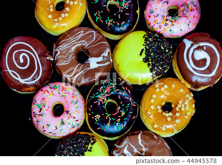 Selection of tasty donuts 44945578