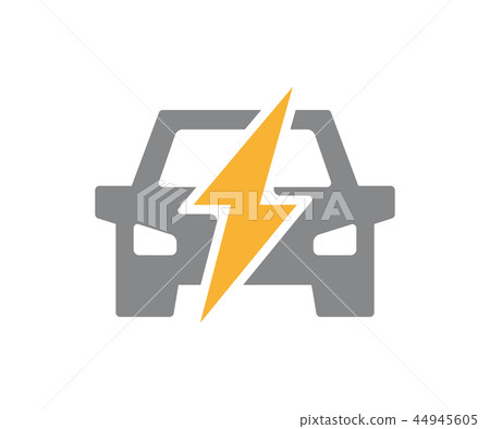 Vector power car icon. Energy automobile,... - Stock Illustration ...