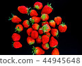 Strawberries on black background 44945648