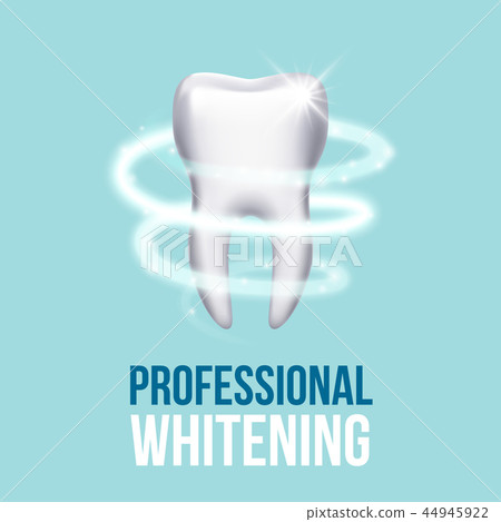 Teeth protection, tooth care dental medical vector concept 44945922