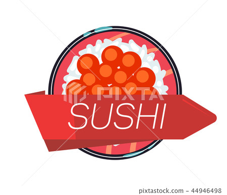Japanese sushi menu vector illustration template Japanese sushi menu vector illustration template 44946498