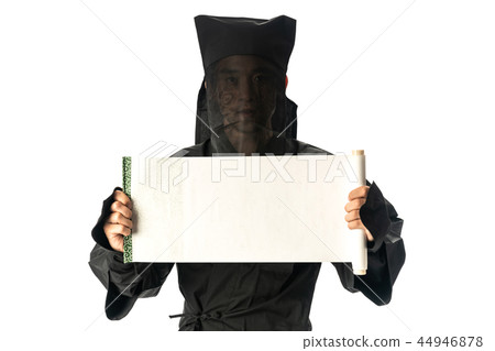 Black clothes, scrolls Black clothes, scrolls 44946878