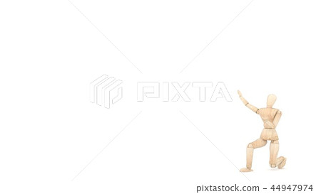 Wooden Dummy Stand, Show, Present. 3D rendering Wooden Dummy Stand, Show, Present. 3D rendering 44947974