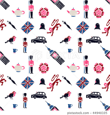 UK seamless pattern UK seamless pattern 44948105